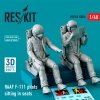 RESKIT RSF48-0006 RAAF F-111 PILOTS SITTING IN SEATS (2 PCS) (3D PRINTED) 1/48